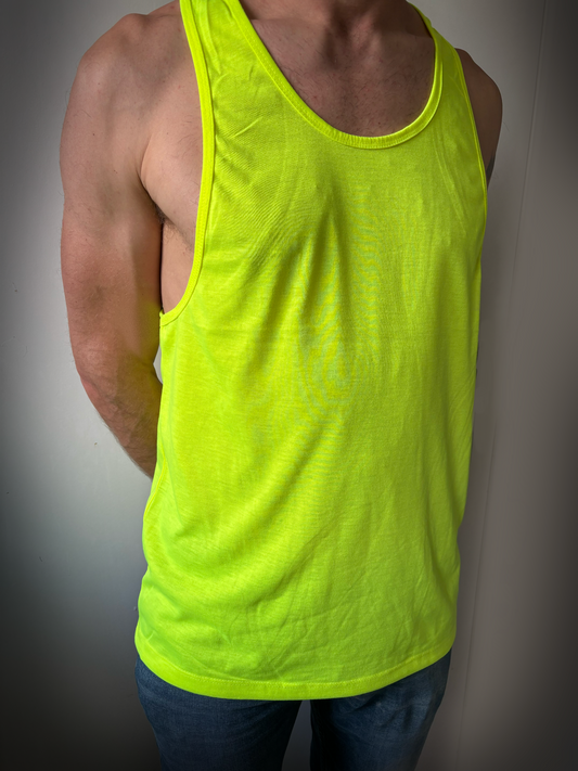 Base Tanktop Fluo Geel (unisex)