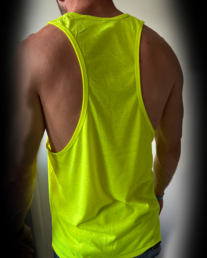 Base Tanktop Fluo Geel (unisex)