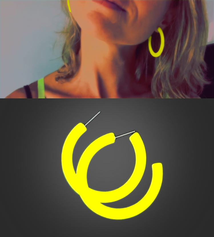Fluo Party Oorbellen