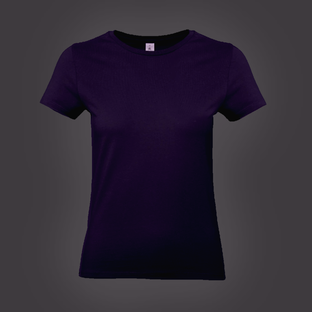 Base T-Shirt Vrouw Donker Paars